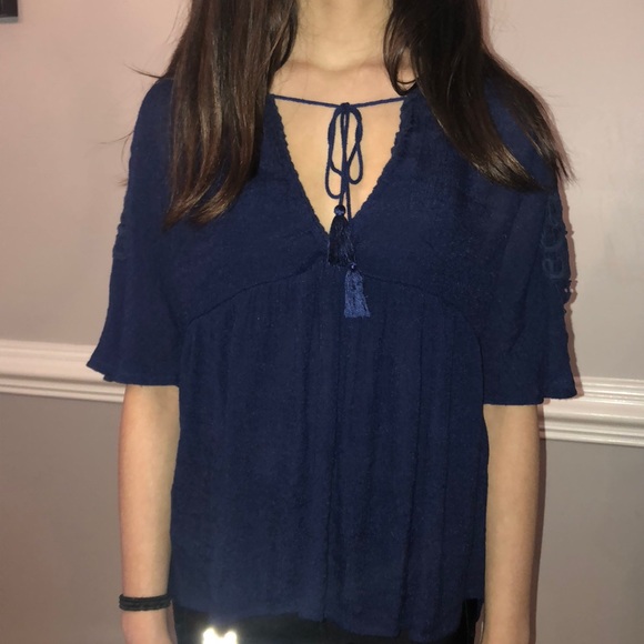 Blue Forever 21 Top - Picture 1 of 3